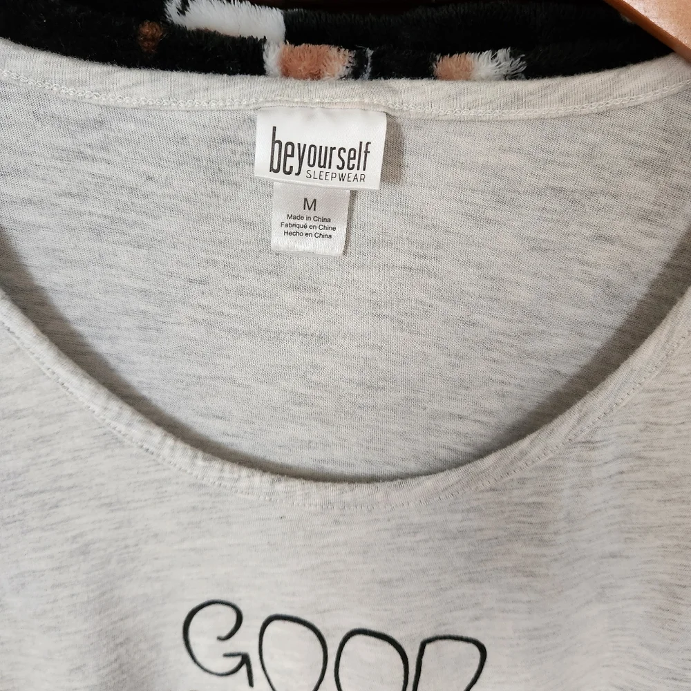 Be Yourself Coffee Printed 2 Piece Pajama Set - Picture 2 of 11